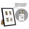 Americanflat 9x11 Mini Instant Photo Collage Picture Frame with 4 Openings for 2.1x3.4 Photos - Double White Mat - Instax Mini Photo Frame - Shatter Resistant Glass - Hanging Hardware with Easel - Black